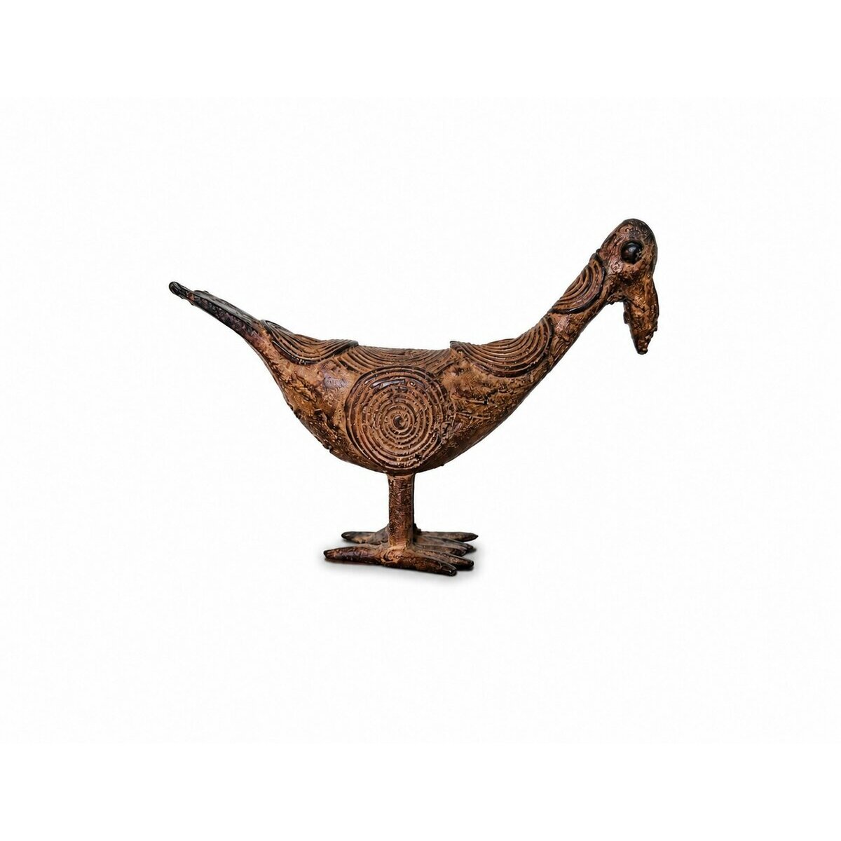 Dogon Bronze Bird � Handmade African Sculpture - Tribal Art
