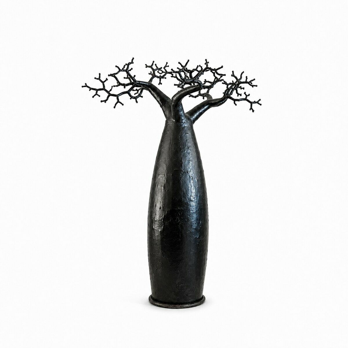 Recycled Metal Baobab Tree � Handmade Industrial Loft Sculpture
