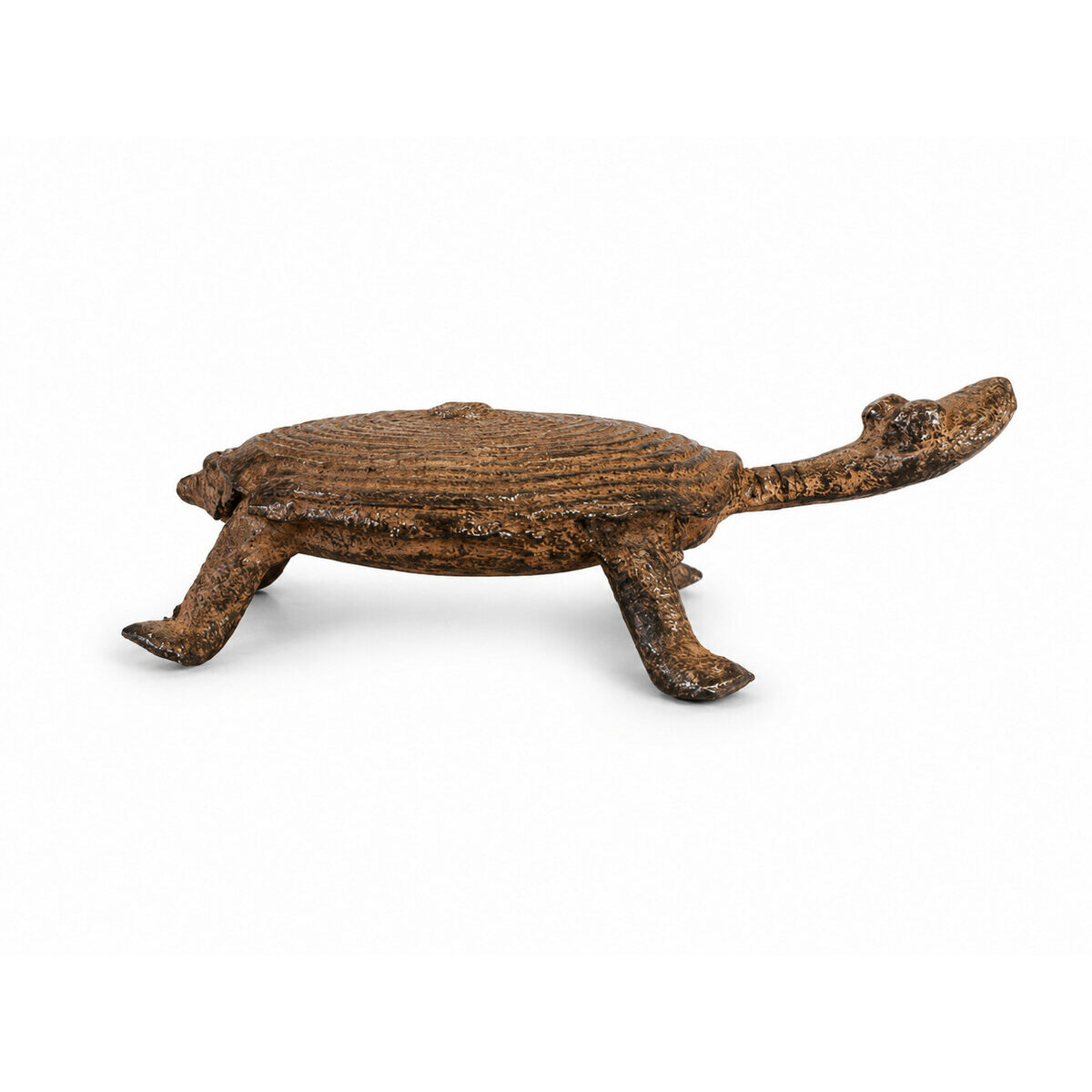 Dogon Bronze Turtle � Small African Sculpture with Copper Patina
