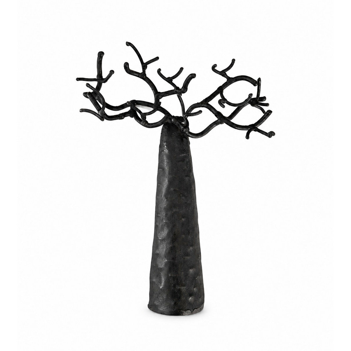 Metal Baobab Wall Organizer � Handmade Key and Jewelry Holder