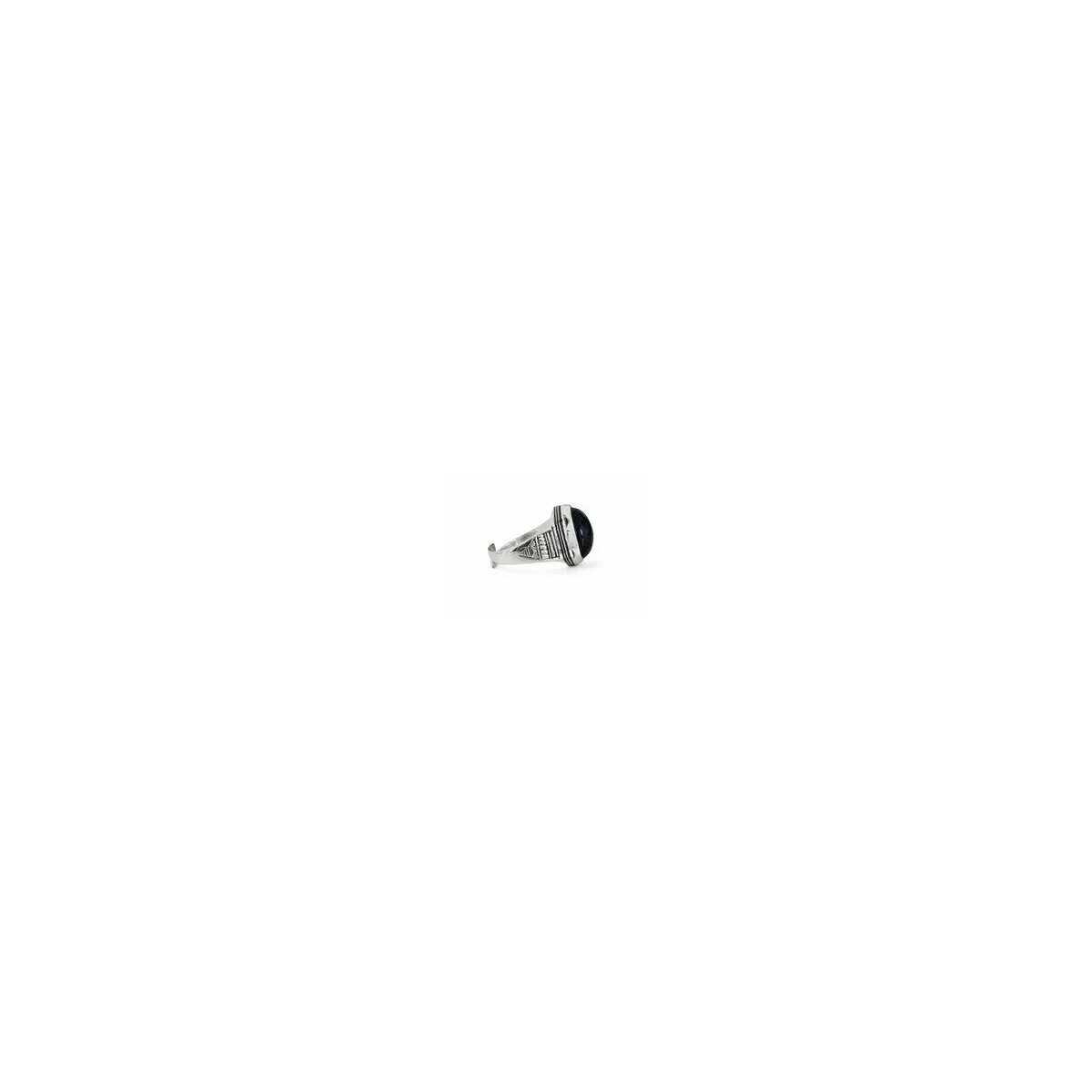 Black Onyx Sterling Silver Ring � Handmade Adjustable Tuareg Ring