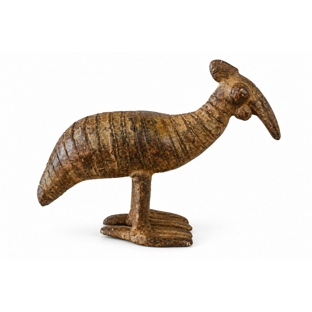 Bronze Bird Sculpture � Handmade Cassowary Figurine 10 cm