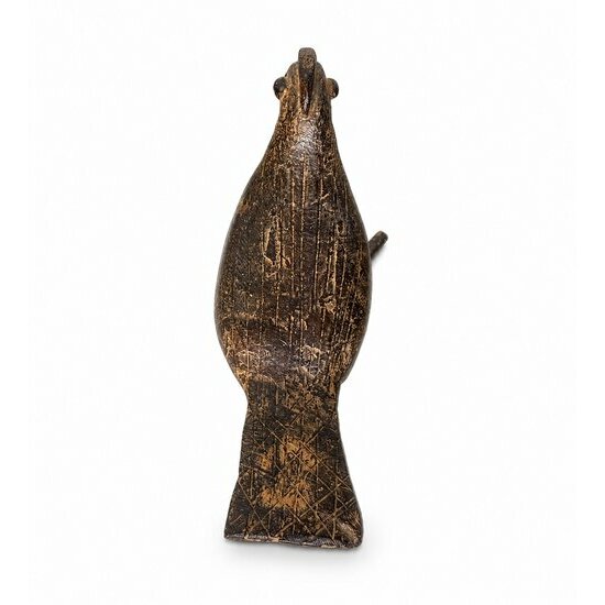 Artisan bird sculpture