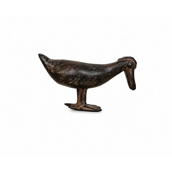 Dogon Bronze Hen – Handmade African Sculpture Garden Decor African Bronze Chicken Sculpture – Dogon Tribal Art Decor