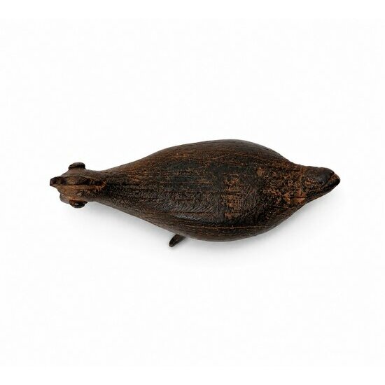 Dogon Bronze Hen – Handmade African Sculpture Garden Decor Dogon Bronze Chicken – Rustic Garden Decor & Curiosity Cabinet