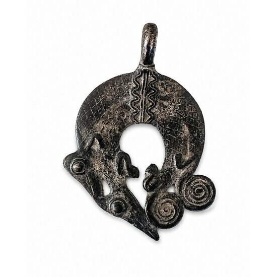 Tribal Fennec Bronze Pendant � Lost Wax Mali Artisan Jewelry