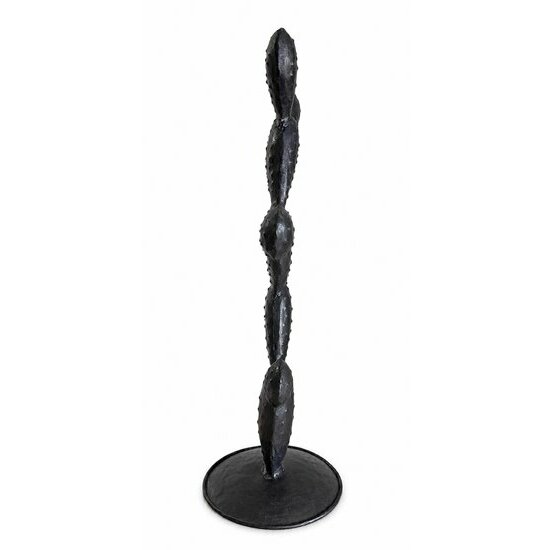 prickly-pear-cactus-black-metal-figurine-side-view-handcrafted