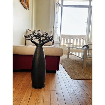 Metal Baobab Sculpture in Loft and Contemporary Interior