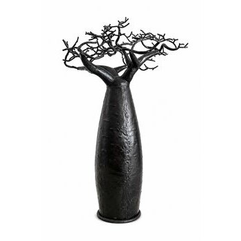 Black Metal Decorative Tree � Recycled Artisan Sculpture