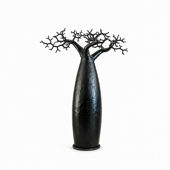 Handmade Recycled Metal Baobab Tree � Industrial Decor Sculpture