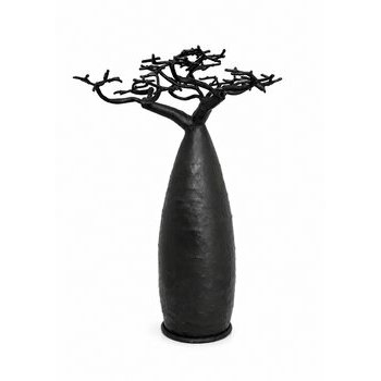 Handmade Metal Baobab Tree – Jewelry Holder – African Metal Sculpture from Madagascar 14.6 in Metal Jewelry Tree Stand – Baobab Sculpture – Handmade African Decor – Tree of Life Art