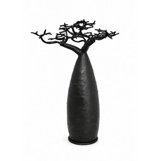 Handmade Metal Baobab Tree – Jewelry Holder – African Metal Sculpture from Madagascar 14.6 in Metal Jewelry Tree Stand – Baobab Sculpture – Handmade African Decor – Tree of Life Art