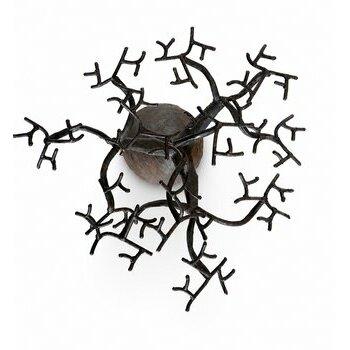 Handmade Metal Baobab Tree – Jewelry Holder – African Metal Sculpture from Madagascar 14.6 in Top View Handmade Baobab Tree Sculpture – Metal Jewelry Holder – African Artisan Craft Madagascar