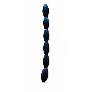 Genuine Ebony Necklace 19 Hand Carved Beads – Artisan Wood Statement Necklace Natural Ebony Wood Beads – Traditional Handcrafted Precious Wood Jewelry