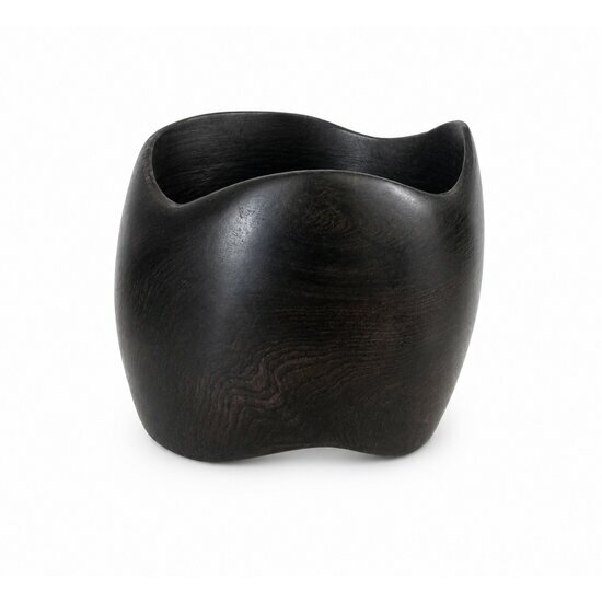 Freeform Ebony Cuff Bracelet � Contemporary Natural Wood Jewelry