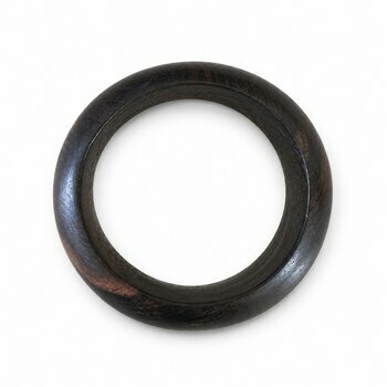 Veined Ebony Wood Bracelet � Contemporary Artisan Accessory
