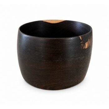 High Profile Ebony Cuff � Handmade Precious Wood Bracelet