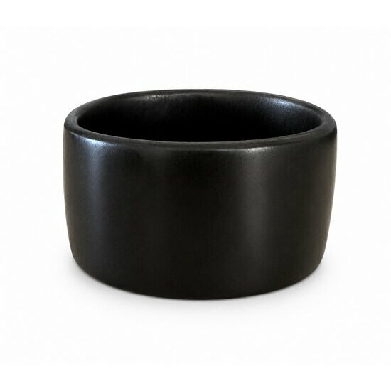 Wide Ebony Bangle � Handmade Low Profile Black Wood Bracelet