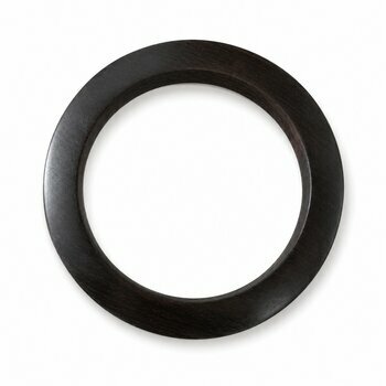 Natural Ebony Wood Bangle � Understated Handmade Black Jewelry