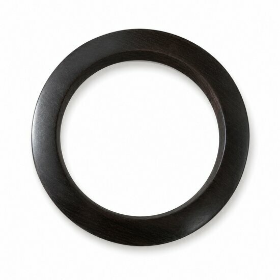 Natural Ebony Wood Bangle � Understated Handmade Black Jewelry