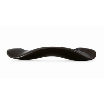 Wave Shaped Ebony Bangle � Hand Carved Fluid Design Wood Bracelet