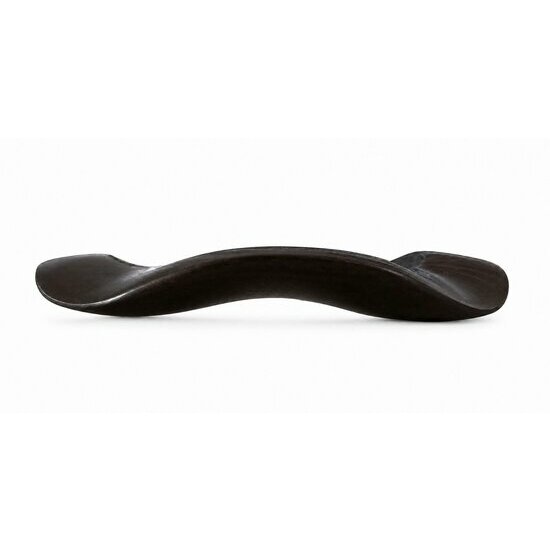 Wave Shaped Ebony Bangle � Hand Carved Fluid Design Wood Bracelet