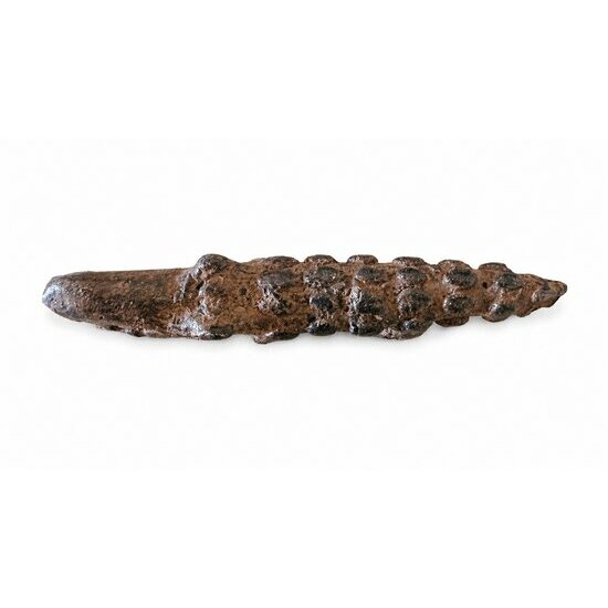 African Bronze Crocodile � Textured Dogon Figurine from Mali