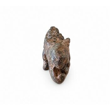 Small Dogon Bronze Crocodile � Ethnic Animal Sculpture
