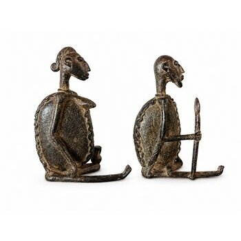 African Bronze Couple � Love Gift and Ethnic Chic Decor