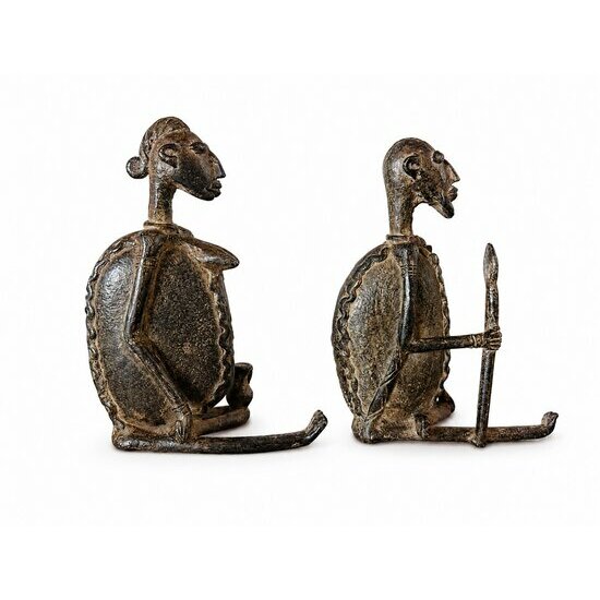 African Bronze Couple � Love Gift and Ethnic Chic Decor