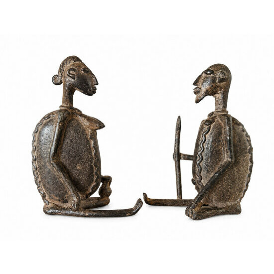 Dogon Bronze Couple � African Sculpture Symbol of Love and Union