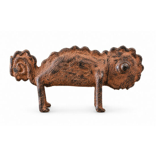 Small Bronze Chameleon � African Animal Art Object