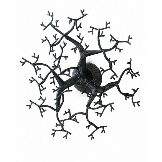 Recycled Metal Baobab Tree – Handmade Industrial Loft Sculpture Baobab Tree Sculpture Top View – Handmade Recycled Metal Branches