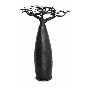 Handmade Black Metal Baobab � Ethnic Decorative Tree Sculpture 50 cm