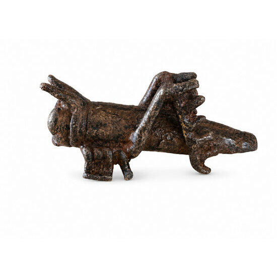 Patinated Bronze Grasshopper � Handmade Insect Sculpture