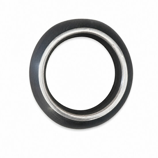 Closed Ebony Sterling Silver Bangle � Women Bracelet 6.6 cm Inner Diameter