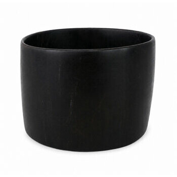 Wide Solid Ebony Bracelet � Handmade Minimalist Wood Cuff