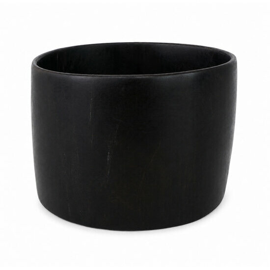 Wide Solid Ebony Bracelet � Handmade Minimalist Wood Cuff