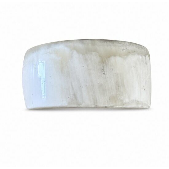 Natural White Horn Cuff Bracelet – Handmade Sculpted Jewelry