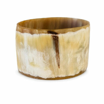 Natural Blonde Horn Cuff – Handmade Honey Marbled Bracelet Handmade Blonde and Honey Natural Horn Cuff Bracelet