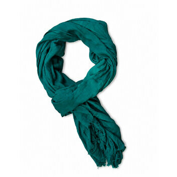 Chèche Touareg Vert en Coton – Écharpe Longue à Bords Bruts Large Green Tuareg Scarf – Nomadic Style Cotton Wrap