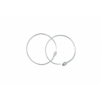Sterling Silver Snake Hoop Earrings – Open 925 Silver Hoops 925 Silver Hoop Earrings for Women – Minimalist Snake Jewelry