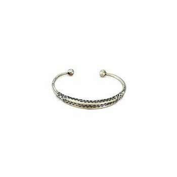 Slim Tuareg Brass Cuff – Handmade Engraved Open Bracelet Engraved Tuareg Brass Cuff – Slim Handmade Open Bracelet