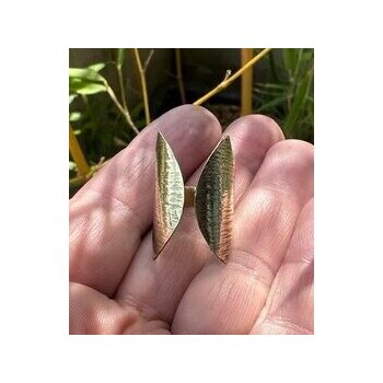 Hammered Brass Butterfly Ring – Adjustable Sculptural Statement Ring Handmade Brass Butterfly Ring – Hammered Texture Detail
