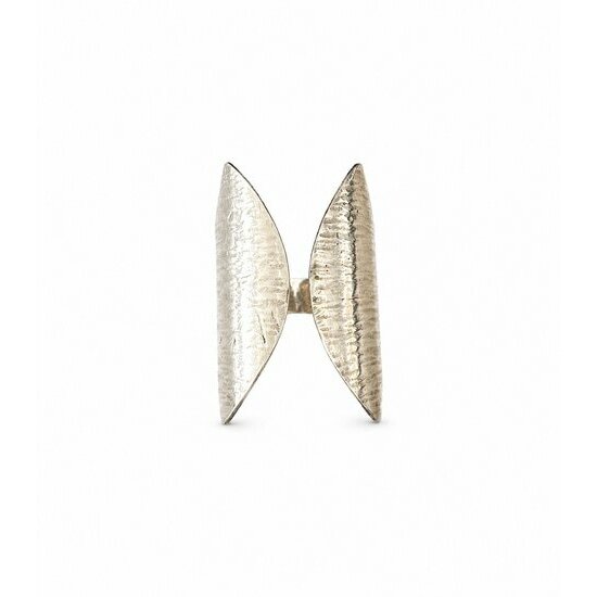 Hammered Brass Butterfly Ring – Adjustable Sculptural Statement Ring Brass Butterfly Wing Ring – Modern Sculptural Design