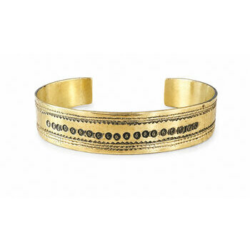Slim Brass Bracelet for Small Wrists – Adjustable Handmade Unisex Cuff