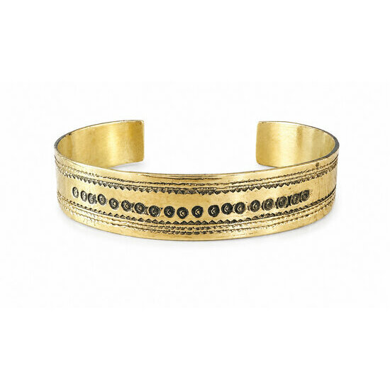 Slim Brass Bracelet for Small Wrists – Adjustable Handmade Unisex Cuff