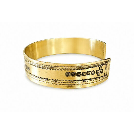 Slim Brass Bracelet for Small Wrists – Adjustable Handmade Unisex Cuff
