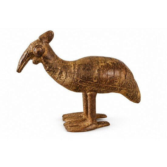 Bronze Bird Sculpture – Handmade Cassowary Figurine 10 cm Bronze Bird Statue – Handmade Cassowary Animal Figurine