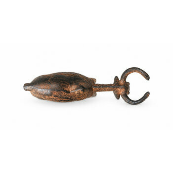 Bronze Zebu Statuette with Linear Patterns